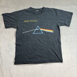 VTG Pink Floyd Dark Side of the Moon Black T-shirt Music Tee Men's Medium